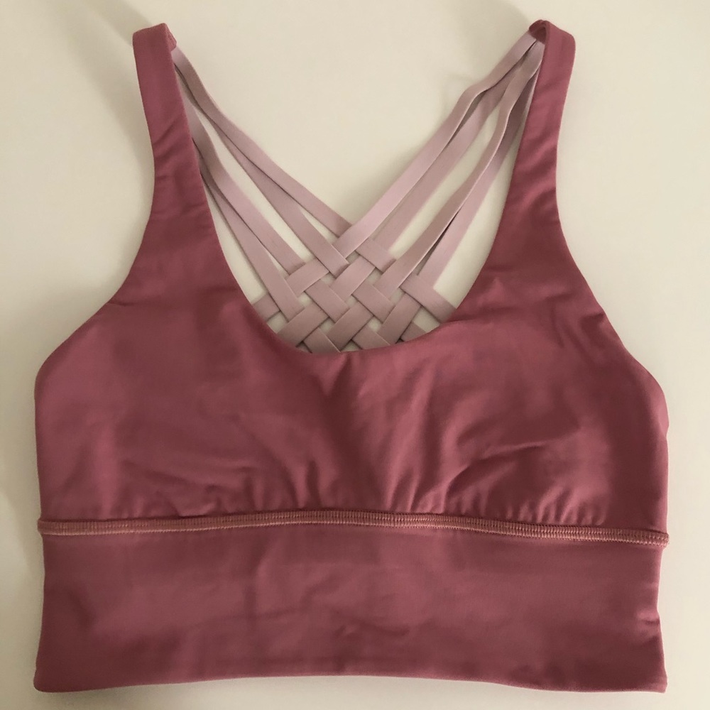 Lululemon Pink Crossback Longline BraSize 4